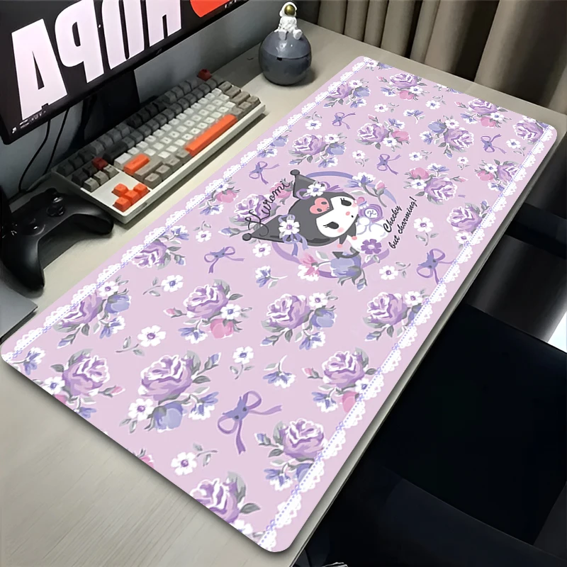 Office Computer Desk Mat Kurom - Tradescantia Purple 리뷰 및 가격