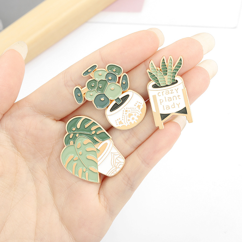 Potted Plant Brooch Monstera A - Aloe Vera Pot 리뷰 및 가격