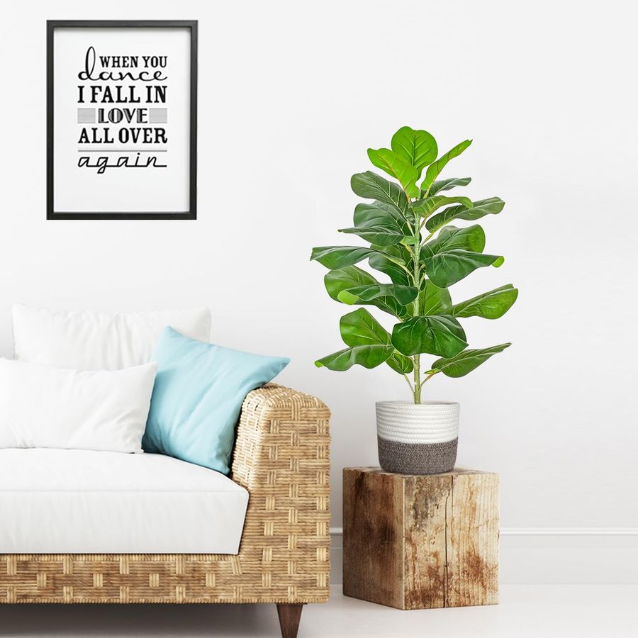 Artificial Fiddle Leaf Fig Tre - Ficus Lyrata Tree 리뷰 및 가격