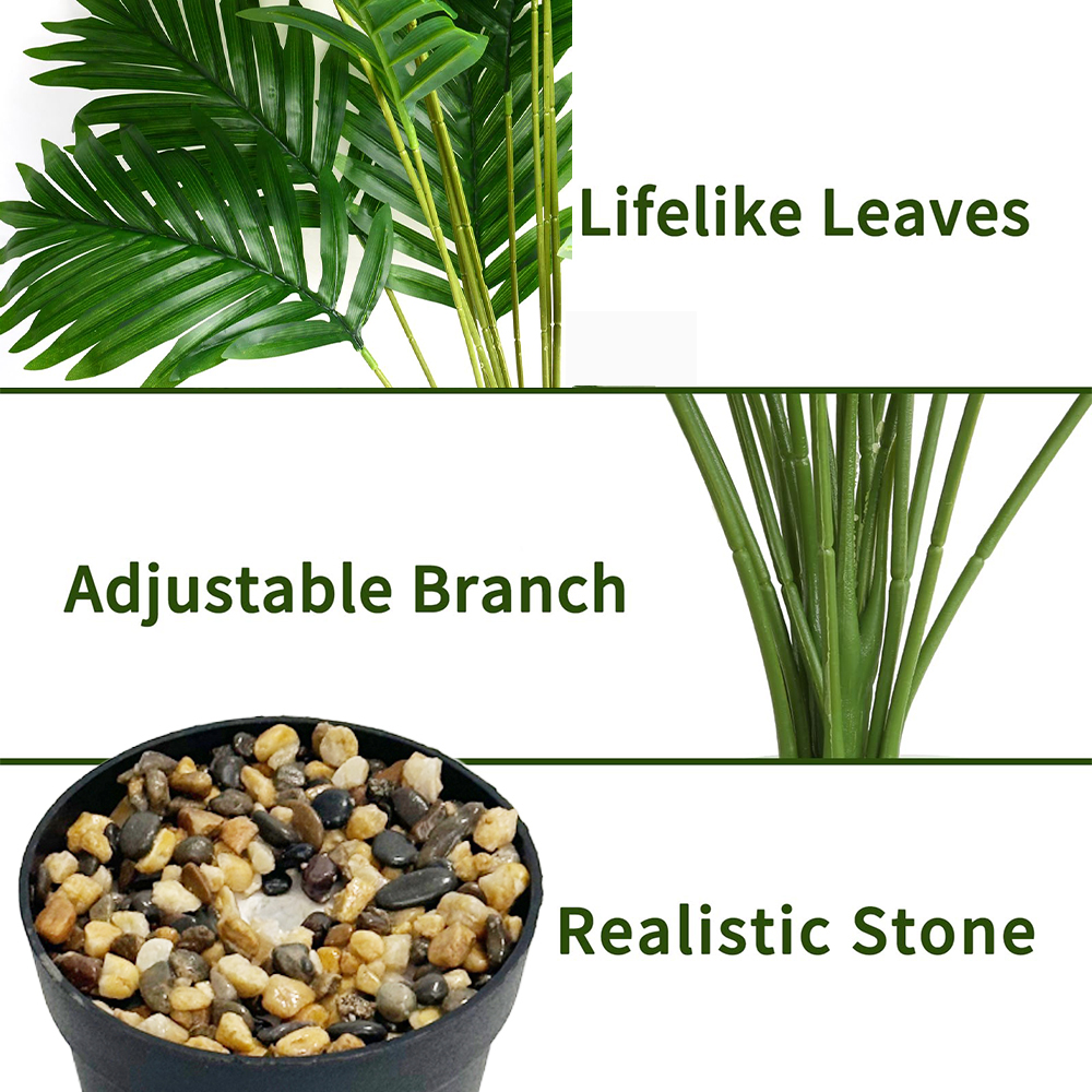 24 Leaves Areca Palm Artificia - Dracaena Marginata 리뷰 및 가격