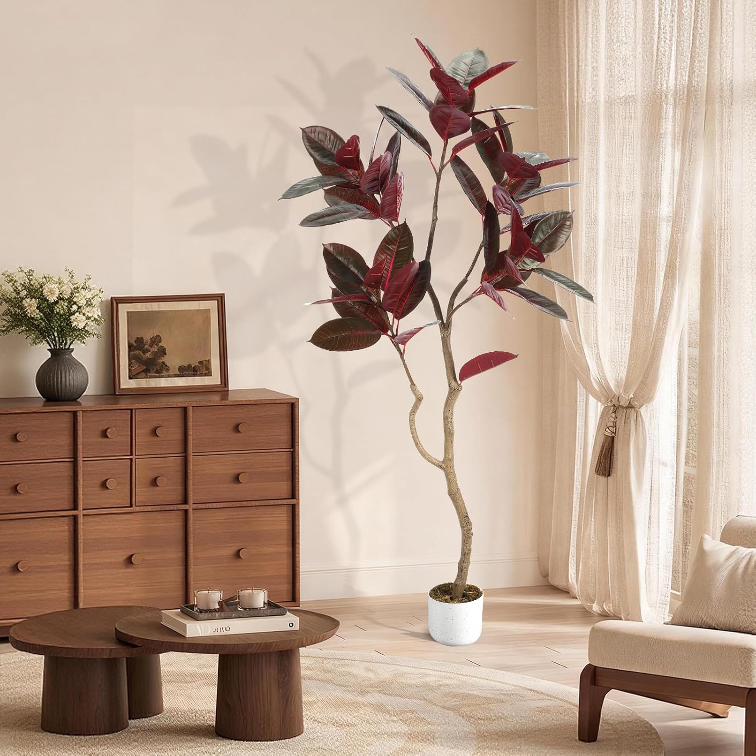 Artificial Fiddle Leaf Fig Tre - Ficus Lyrata Tree 리뷰 및 가격