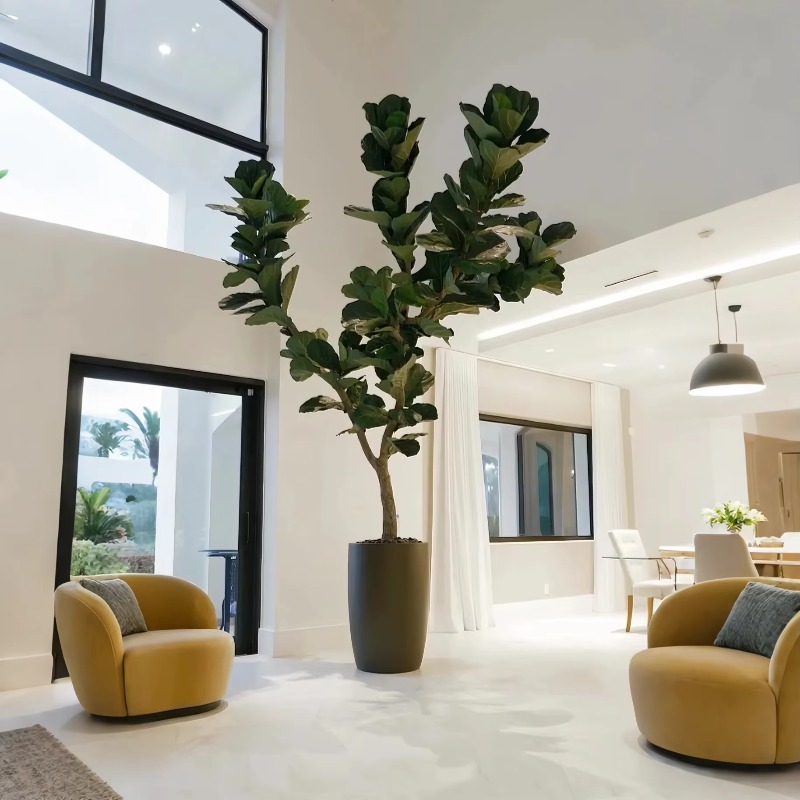 Artificial Plants Indoor Potte - Ficus Lyrata Tree 리뷰 및 가격