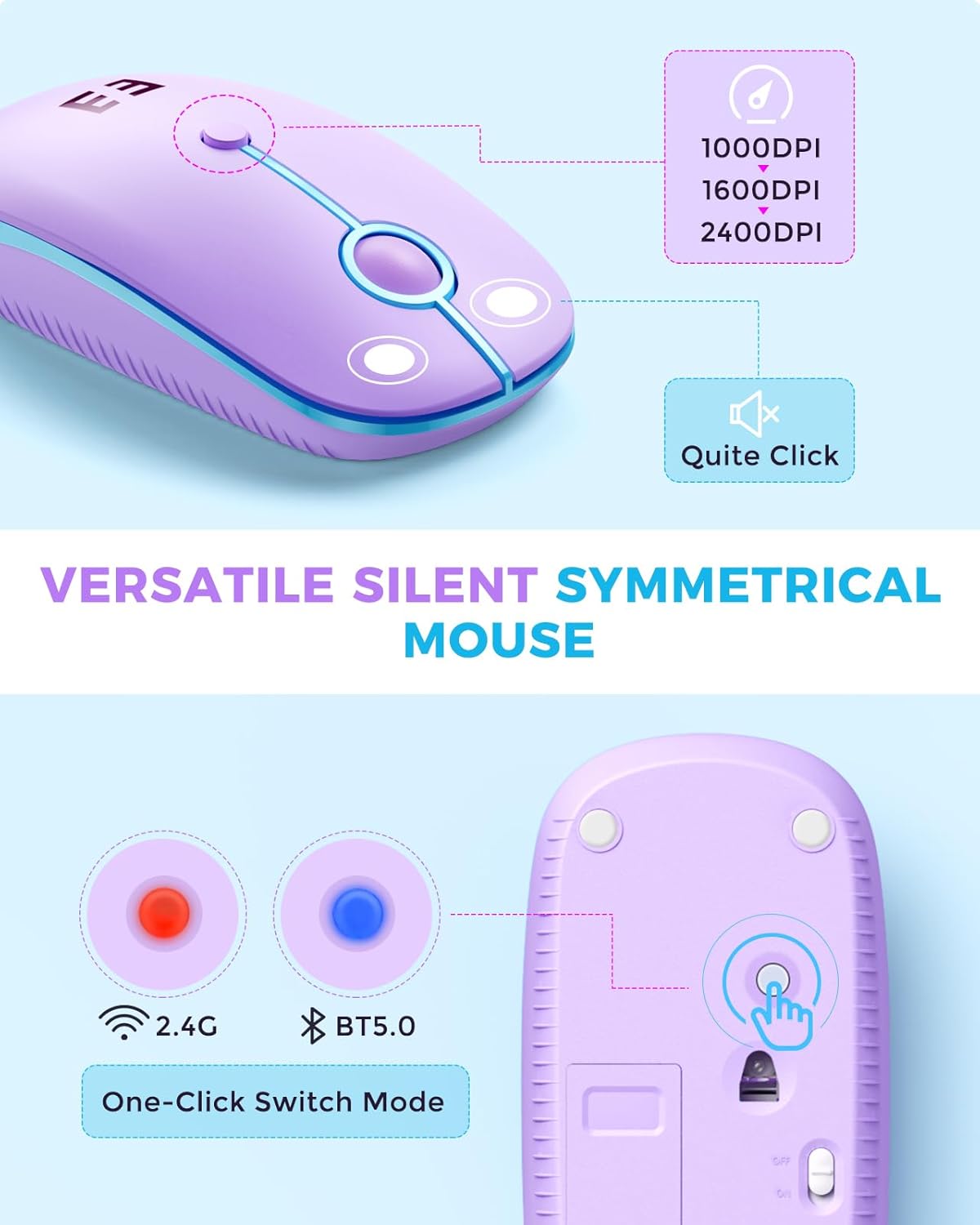 Wireless Keyboard and Mouse Co - Tradescantia Purple 리뷰 및 가격