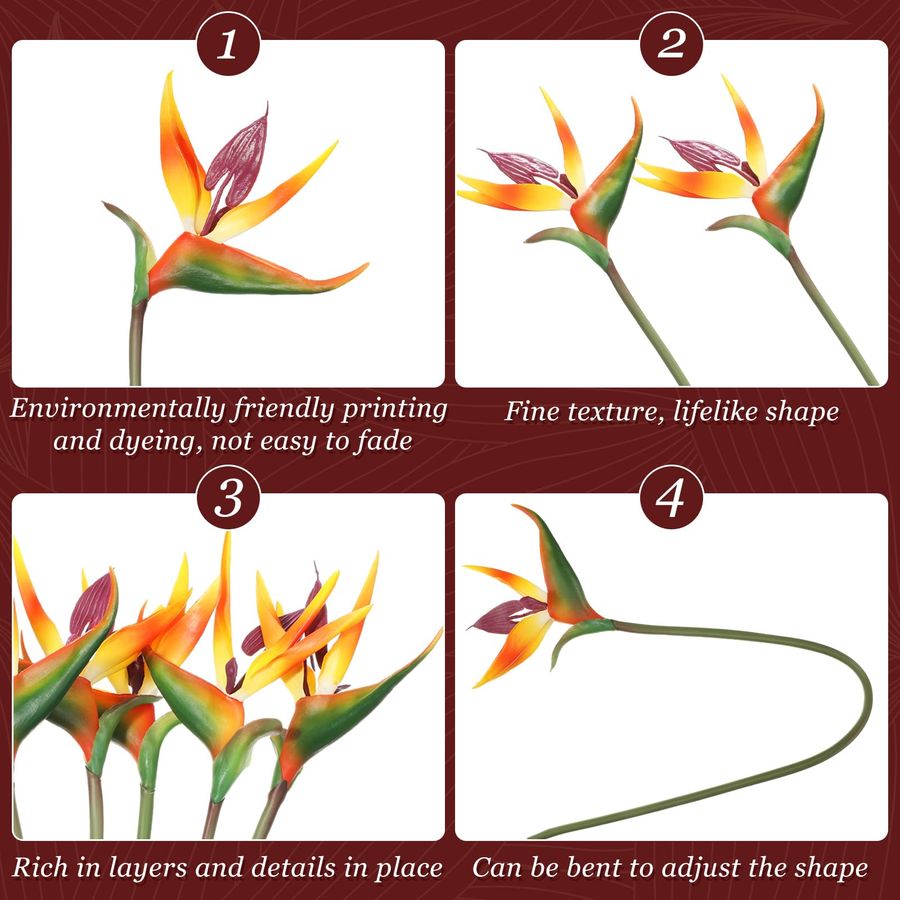 12 Pcs Bird of Paradise Artifi - Bird Paradise Strelitzia 리뷰 및 가격